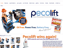 Tablet Screenshot of pecolift.com